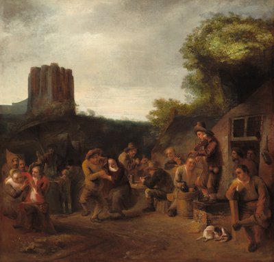 Conviviality Near the Inn, early 1650s by Constantijn van Renesse