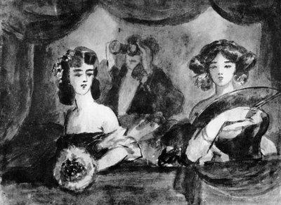 At the Theatre by Constantin Guys