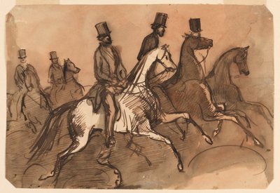 Men on Horseback by Constantin Guys