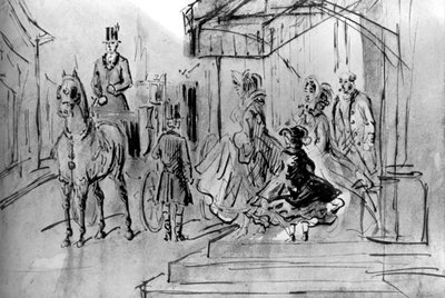 Setting Out, 19th century by Constantin Guys