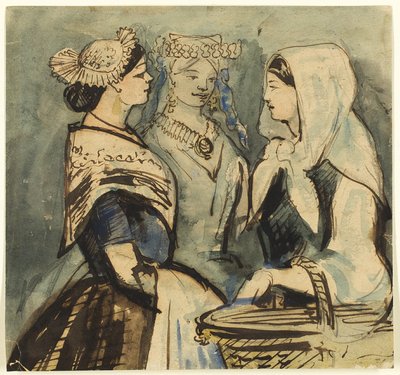 Three Servant Women by Constantin Guys