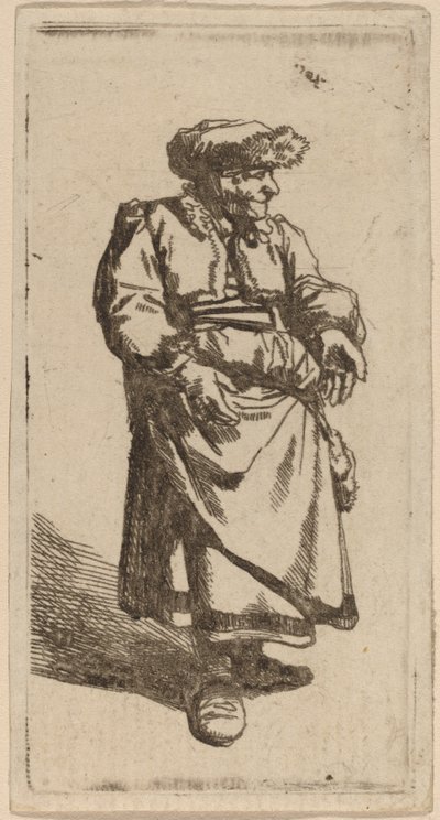 Old Woman Standing by Cornelis Pietersz Bega