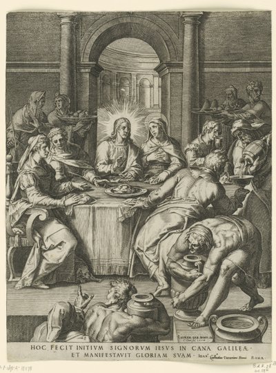 Wedding at Cana by Cornelis Cort