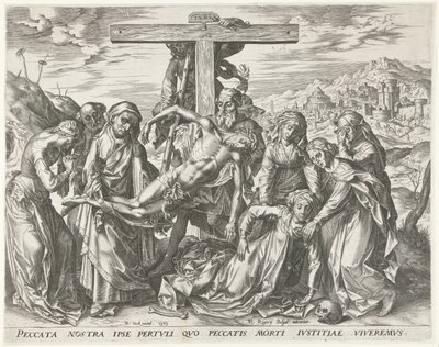 Descent from the Cross by Cornelis Cort