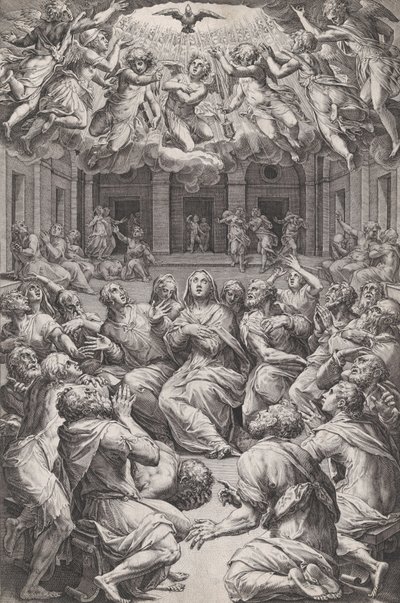 The Pentecost by Cornelis Cort