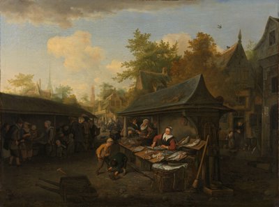 Fish Market by Cornelis Dusart