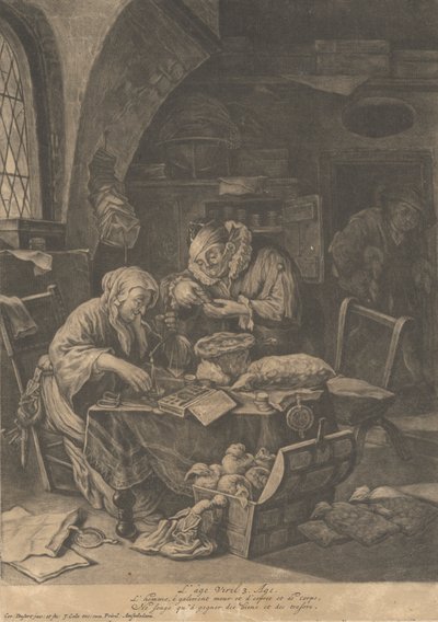 The Age of Manhood by Cornelis Dusart