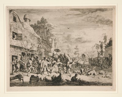 The Village Fair by Cornelis Dusart