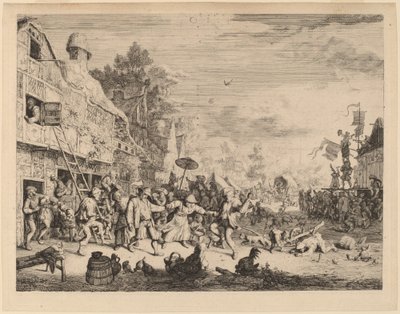 Village Festival by Cornelis Dusart
