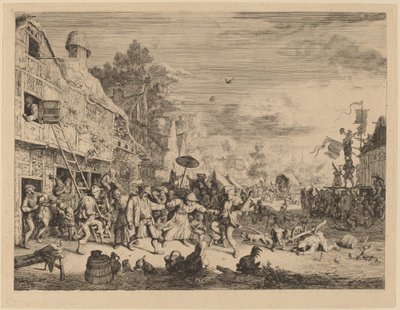 Village Festival by Cornelis Dusart