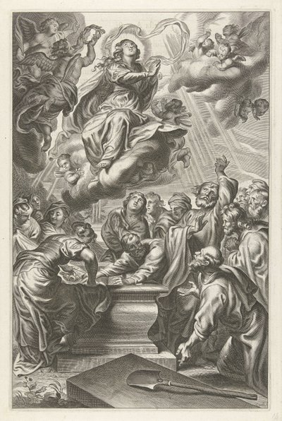 Ascension of Mary by Cornelis Galle (II)