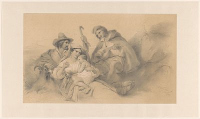 Resting Peasants by Cornelis Kruseman