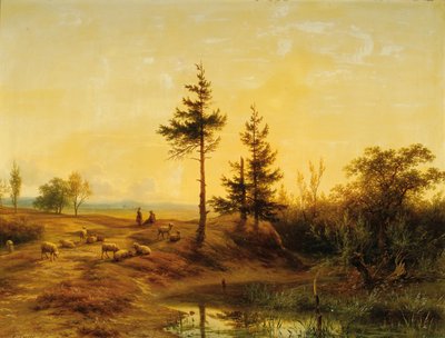 An Extensive Heath Landscape by Cornelis Lieste