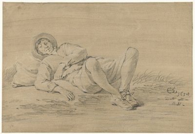 Lying Young Man by Cornelis Saftleven