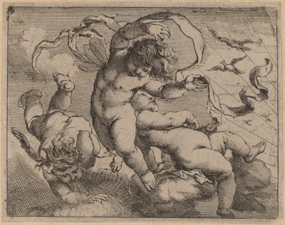 Three Flying Putti by Cornelis Schut I