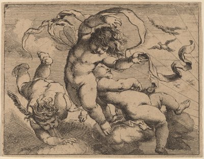 Three Flying Putti by Cornelis Schut I