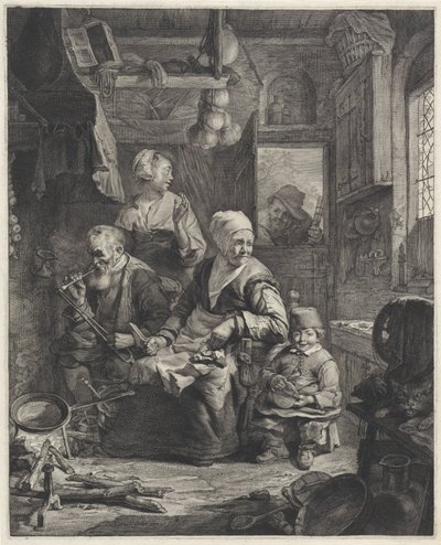 The Pancake Baker by Cornelis Visscher (II)