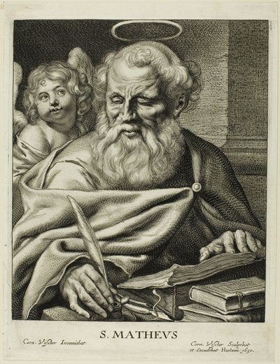 Saint Matthew by Cornelis Visscher