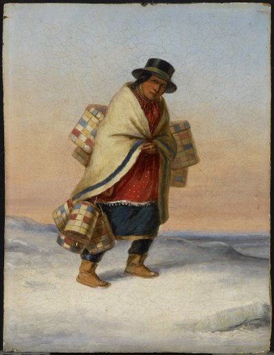 The Basket Seller by Cornelius Krieghoff