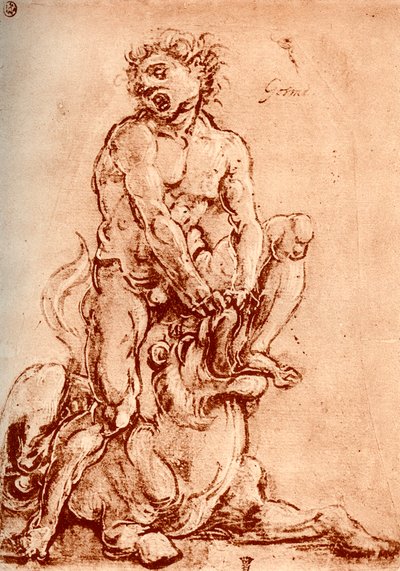 Hercules Killing the Lion by Cosimo Tura