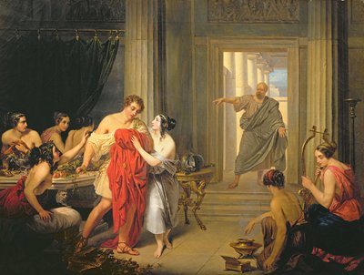 Alcibiades Amongst the Hetaerae by Cosroe Dusi