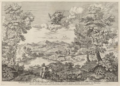 Jupiter in a Landscape by Crescenzio Onofri