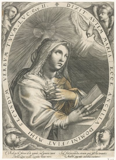 Annunciation (Virgin Mary) by Crispijn van de Passe (I)