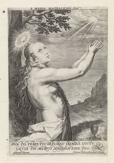 The Penitent Mary Magdalene by Crispijn van de Passe (I)