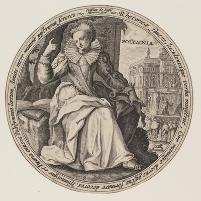 Erato, from The Muses by Crispijn van de Passe I