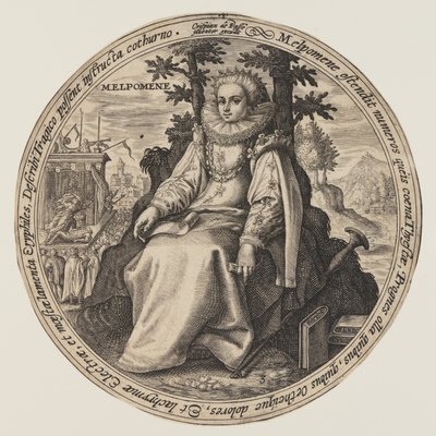 Melpomene, from The Muses by Crispijn van de Passe I