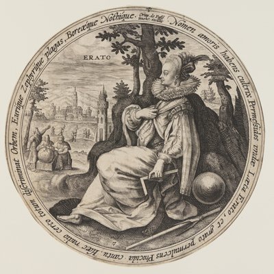 Urania, from The Muses by Crispijn van de Passe I