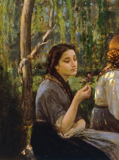 Confidences (detail) by Cristiano Banti