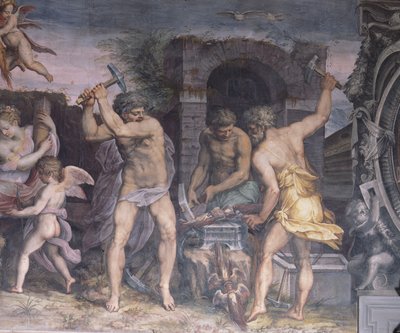 The Forge of Vulcan, 1555 by Cristofano Gherardi