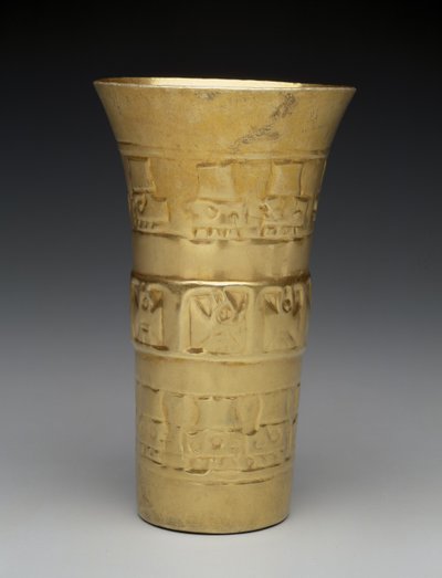 Cup: Birds and Heads, 900-1100 by Culture Sicán