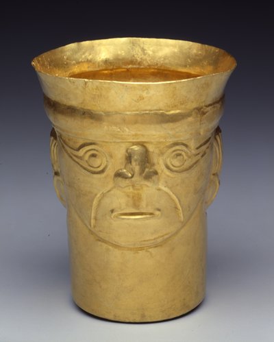 Double-Faced Cup, 900-1100 by Culture Sicán