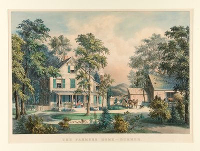 The Farmers Home - Summer by Currier and Ives