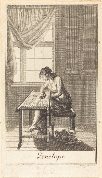 Penelope by Daniel Berger after Daniel Nikolaus Chodowiecki