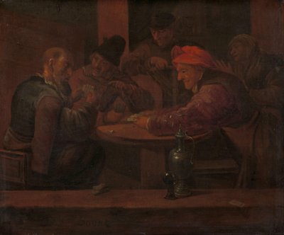 Men Playing Cards in a Tavern by Daniel Boone
