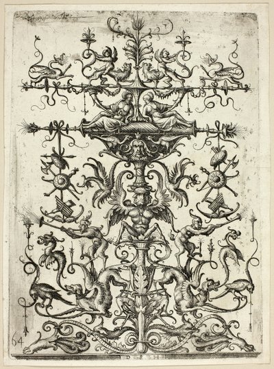 Ornament with Arabesques by Daniel Hopfer