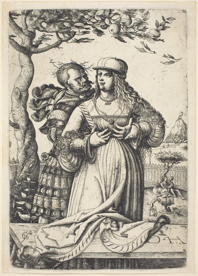 Soldier Embracing a Woman by Daniel Hopfer