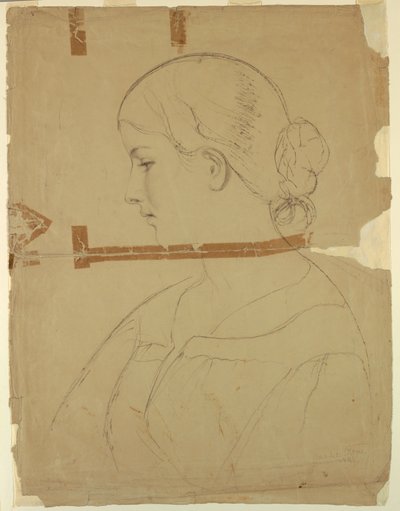 Bust of a Model, Rome by Daniel Huntington