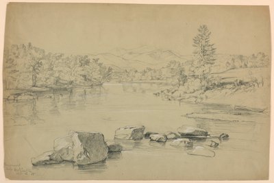 Pemigewassett Bridge, West Campton, New Hampshire by Daniel Huntington