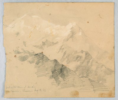 Sketch of Mt. Blanc at Sunrise by Daniel Huntington