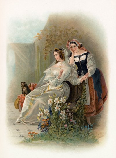 Olivia and Maria from Twelfth Night by Daniel Maclise