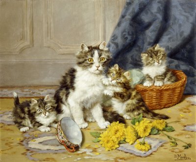 Playful Kittens by Daniel Merlin
