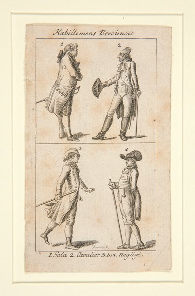 Berlin Costumes by Daniel Nikolaus Chodowiecki