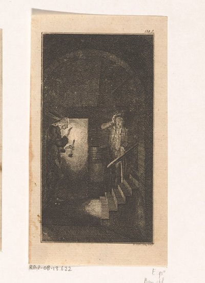 Sebaldus Nothanker in the Cellar by Daniel Nikolaus Chodowiecki