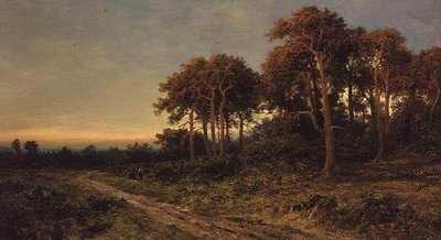 Landscape with Two Figures at Sunset by Daniel Sherrin