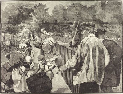 In the Garden of Plants by Daniel Vierge