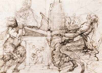 Saint Cecilia at the Organ by Daniele Crespi